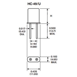 FMI晶振,HC-49/U晶振,二腳晶體諧振器